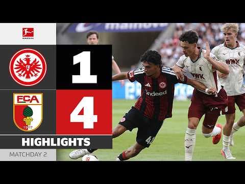 Second Win for Augsburg | EINTRACHT FRANKFURT - FC AUGSBURG | Highlights | Matchday 2 – Bundesliga