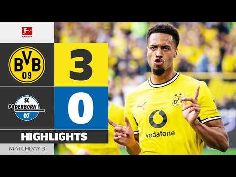 Goal Of The Season?! | BORUSSIA DORTMUND - SC PADERBORN | Highlights | Matchday 3 – Bundesliga