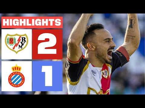 RAYO VALLECANO 2 - 1 RCD ESPANYOL | RESUMEN LALIGA EA SPORTS