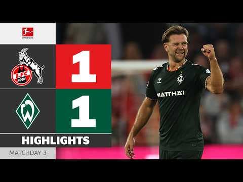 Füllkrug Wins The Point! | 1. FC KÖLN - WERDER BREMEN | Highlights | Matchday 3 – Bundesliga 2026/27