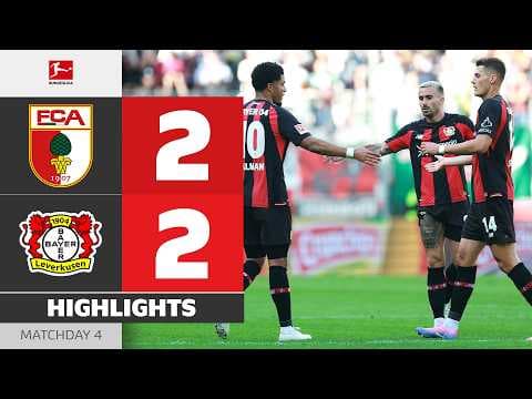 Late Goal Seals a Draw! | FC AUGSBURG - BAYER 04 LEVERKUSEN | Highlights | Matchday 3 – Bundesliga