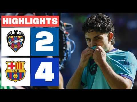 LEVANTE UD 2 - 4 FC BARCELONA | RESUMEN LALIGA EA SPORTS